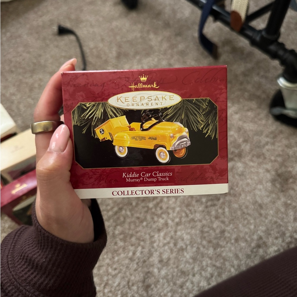 Hallmark Red and White Kiddie Car Classics Ornament